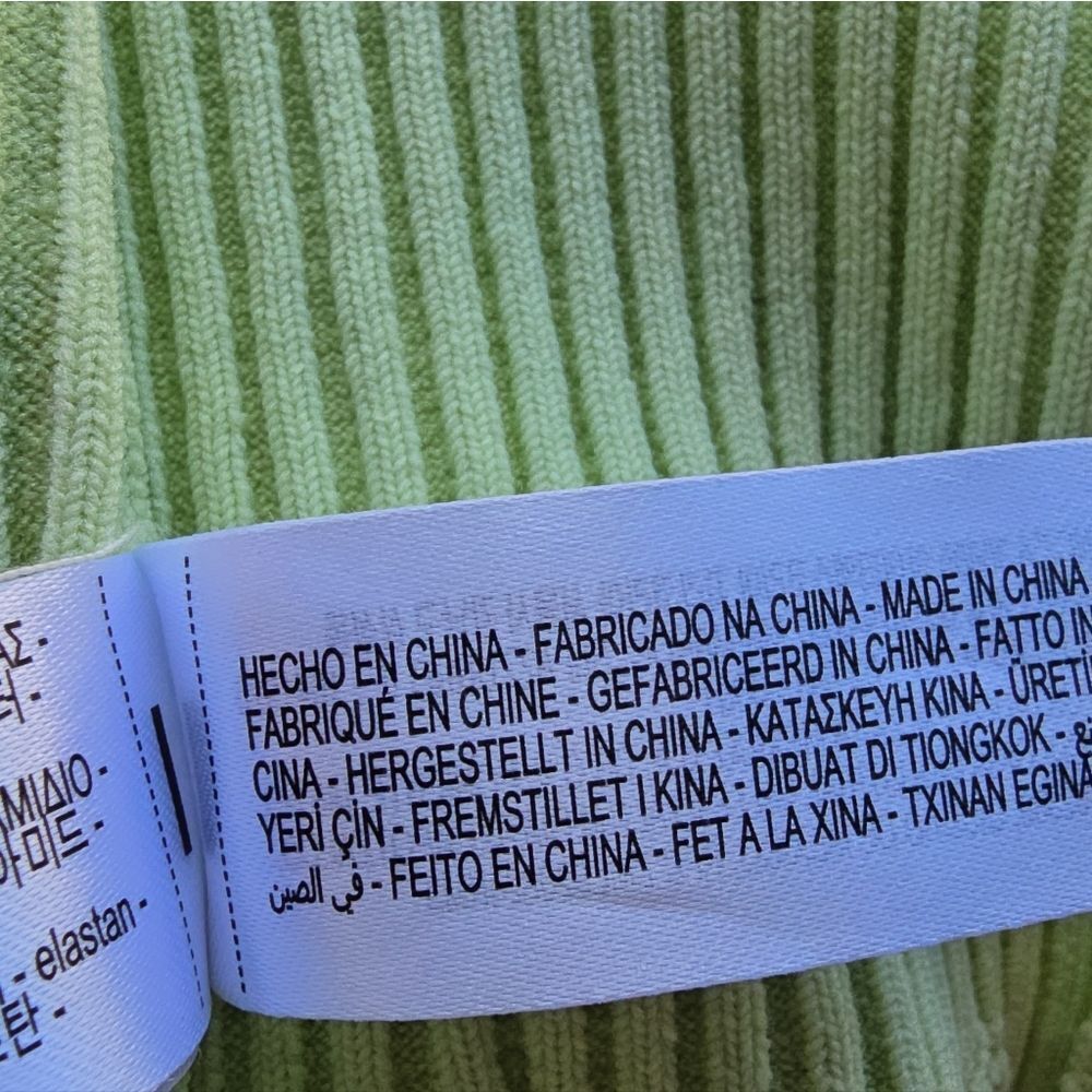 Zara Light Green Ribbed Mini Dress - Picture 8 of 12